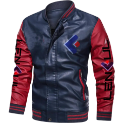 Navy Blue & Red